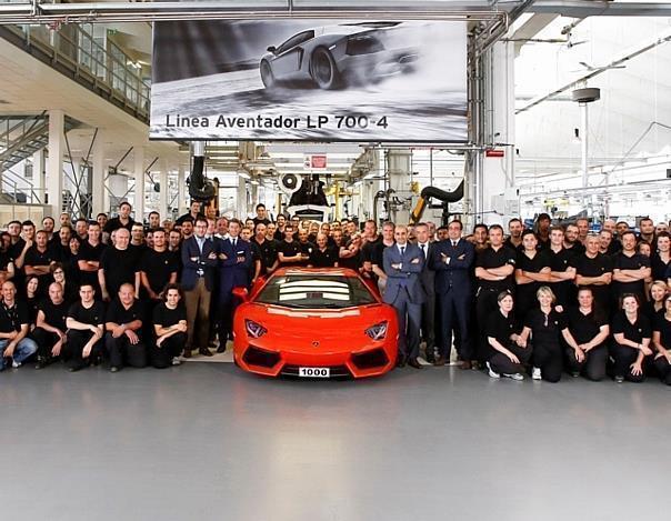 Nur ein Jahr und drei Monate wurde für das Produktionsjubiläum benötigt. Foto: Lamborghini/Auto-Reporter.NET